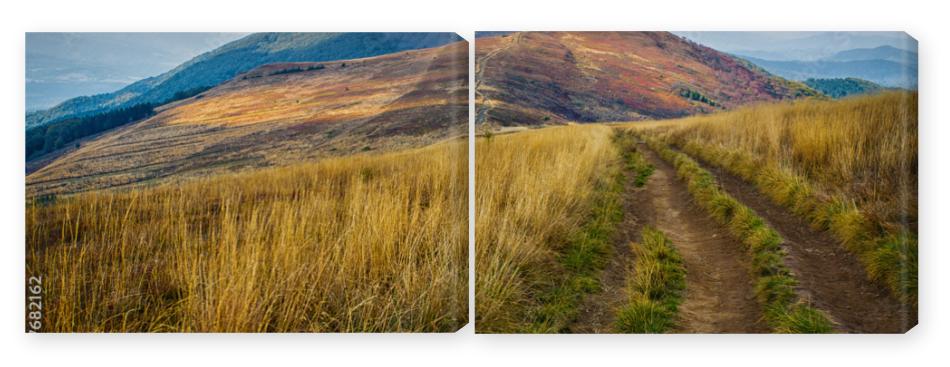 Obraz Dyptyk Bieszczady - mountains in