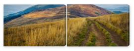 Obraz Dyptyk Bieszczady - mountains in