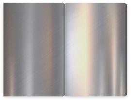 Obraz Dyptyk Metal, stainless steel texture