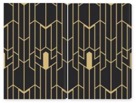 Obraz Dyptyk Abstract art deco seamless