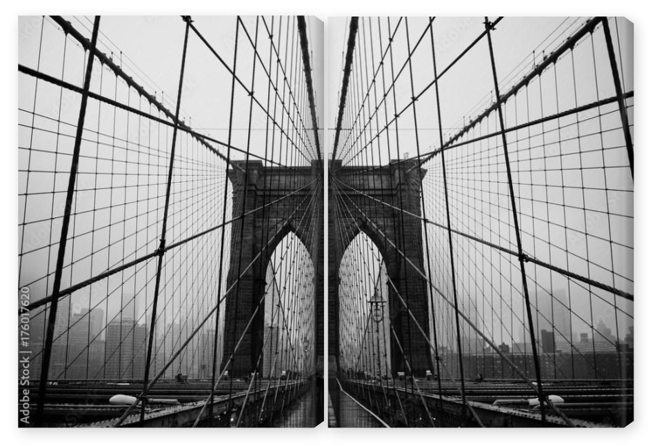 Obraz Dyptyk Brooklyn bridge