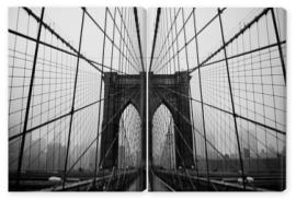 Obraz Dyptyk Brooklyn bridge
