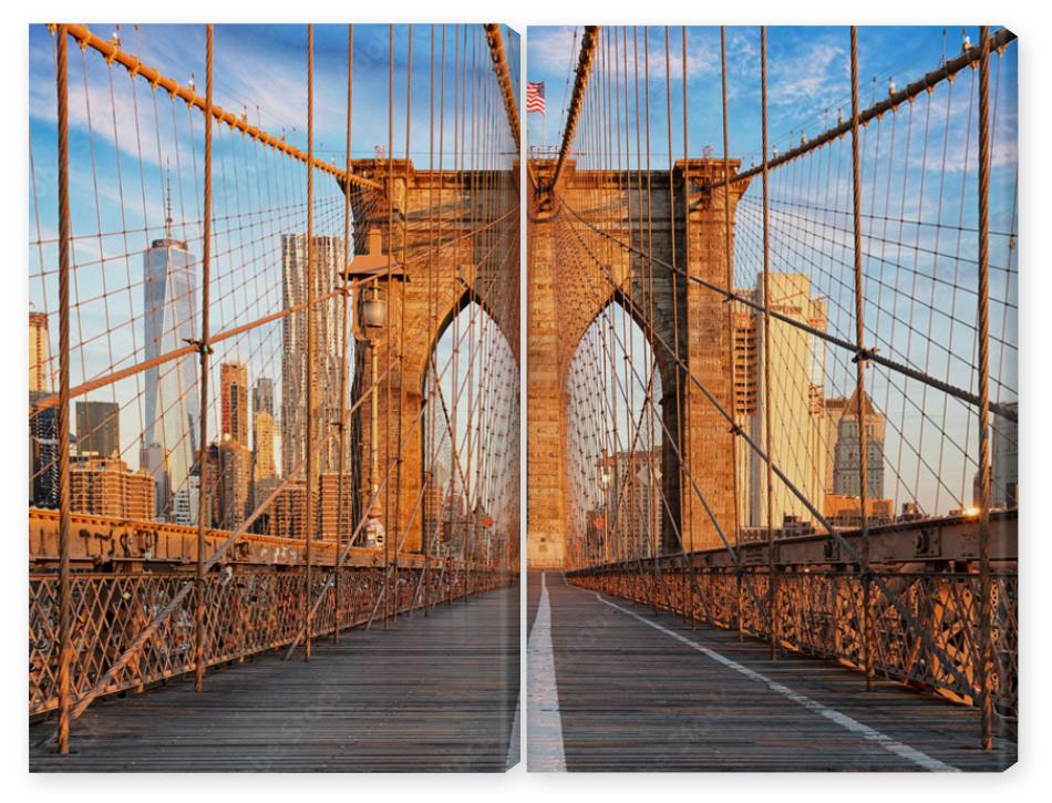 Obraz Dyptyk Brooklyn Bridge, New York
