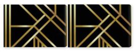 Obraz Dyptyk Seamless geometric golden Art