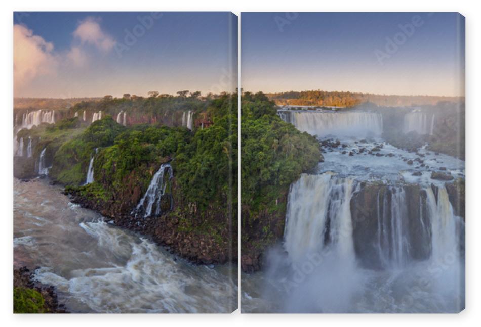 Obraz Dyptyk The amazing Iguazu falls,