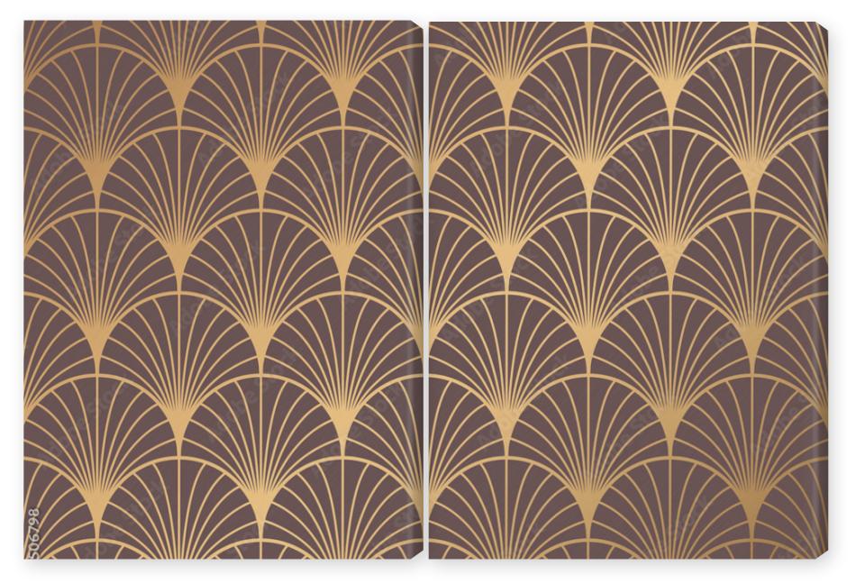 Obraz Dyptyk Art Deco Pattern