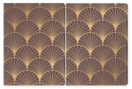 Obraz Dyptyk Art Deco Pattern