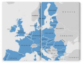 Obraz Dyptyk European Union countries.