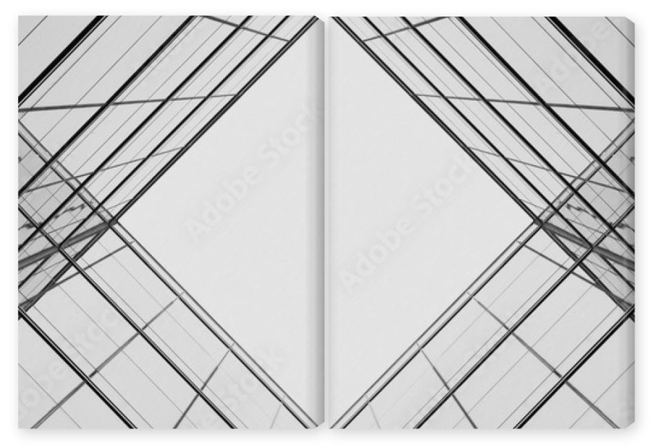 Obraz Dyptyk architecture of geometry at