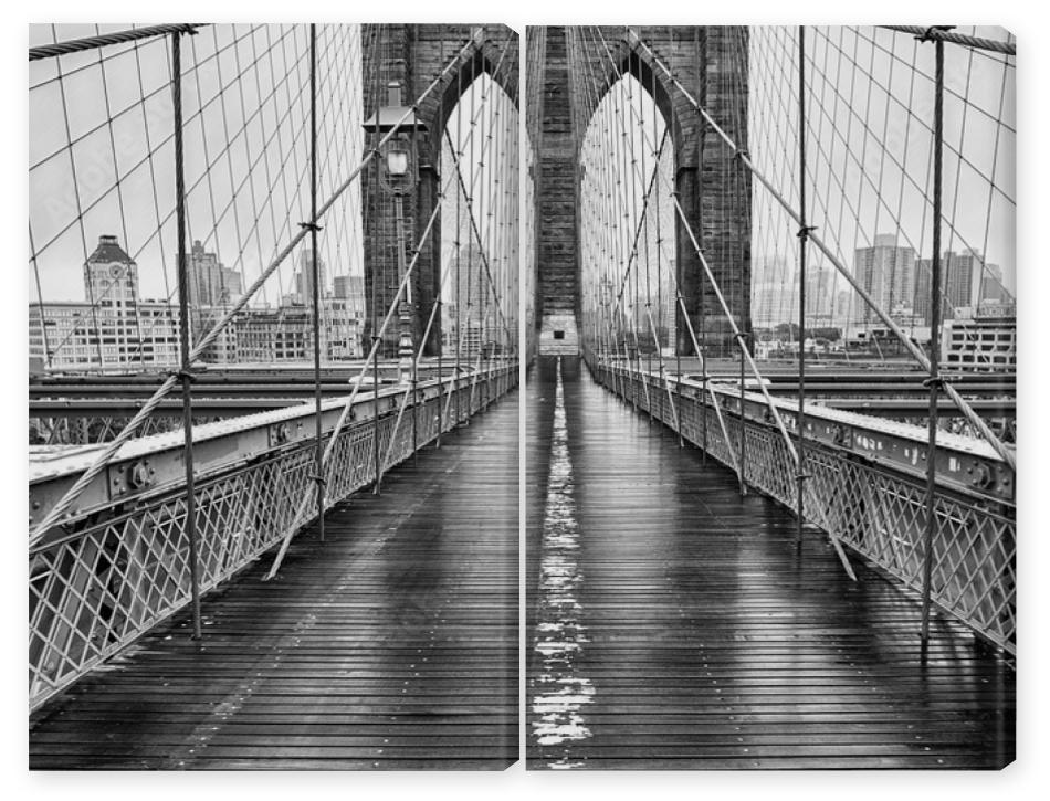 Obraz Dyptyk Brooklyn bridge of New York
