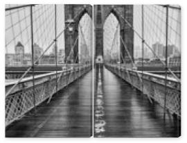 Obraz Dyptyk Brooklyn bridge of New York