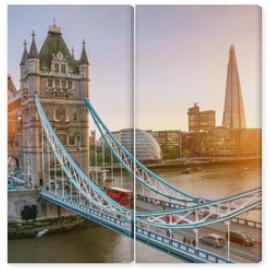 Obraz Dyptyk The london Tower bridge at