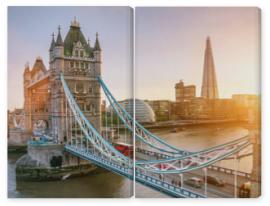 Obraz Dyptyk The london Tower bridge at