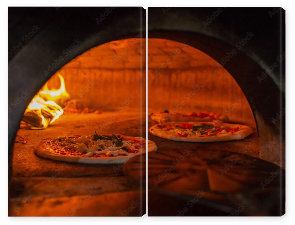 Obraz Dyptyk Original neapolitan pizza