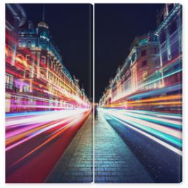 Obraz Dyptyk Speed of light in London City 