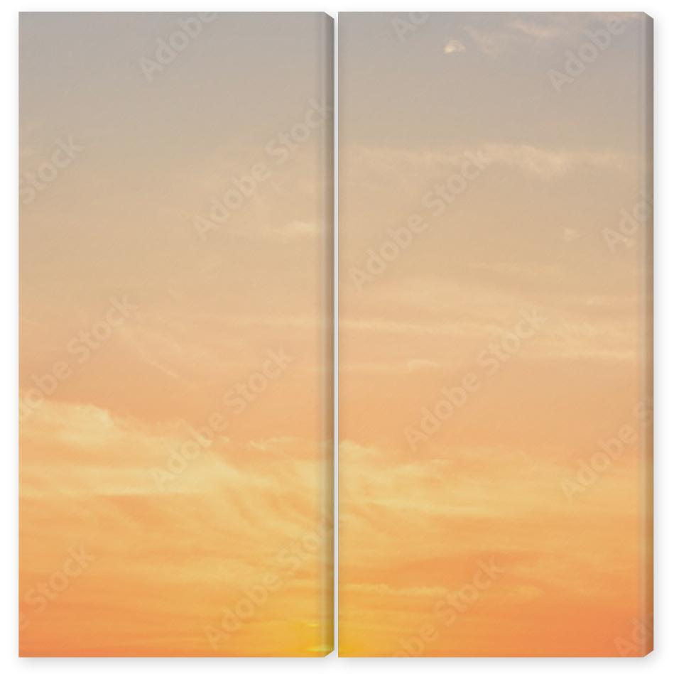 Obraz Dyptyk Panoramic sunset sky