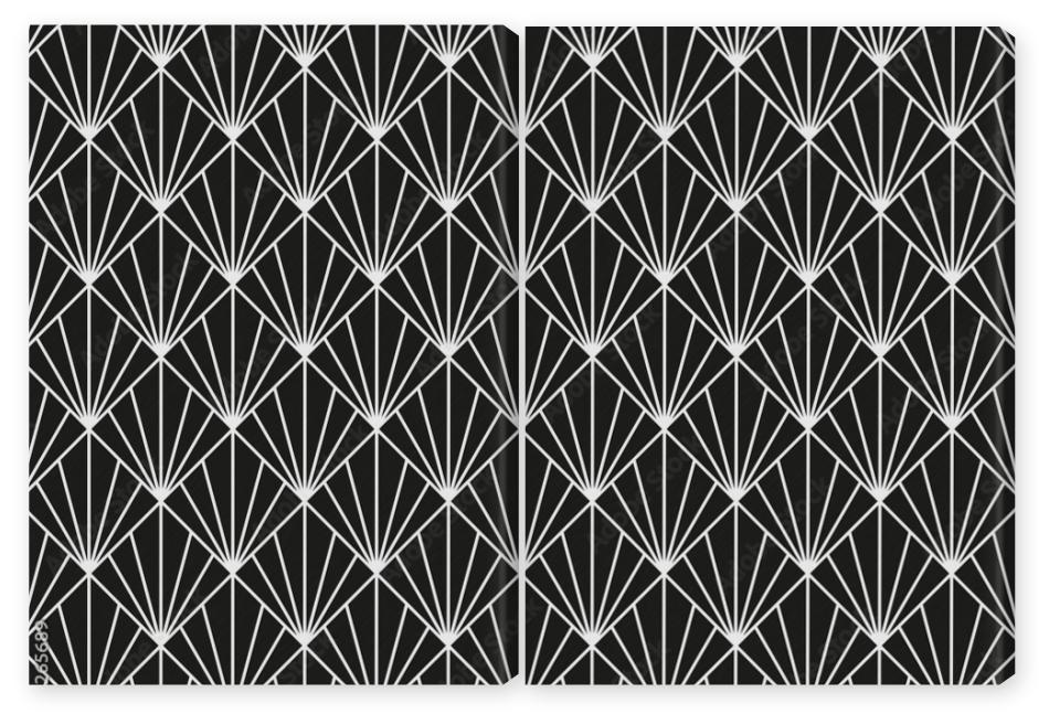 Obraz Dyptyk Seamless Art Deco pattern