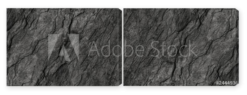 Obraz Dyptyk horizontal black stone texture