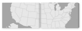 Obraz Dyptyk United States of America blank
