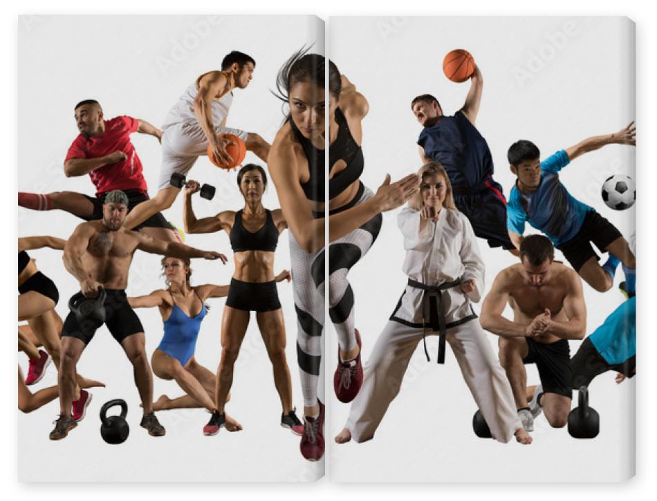 Obraz Dyptyk Huge multi sports collage
