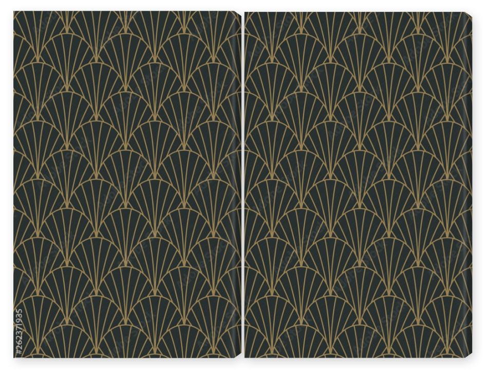 Obraz Dyptyk Art Deco Seamless Pattern -