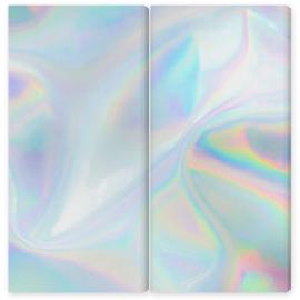 Obraz Dyptyk Abstract trendy holographic