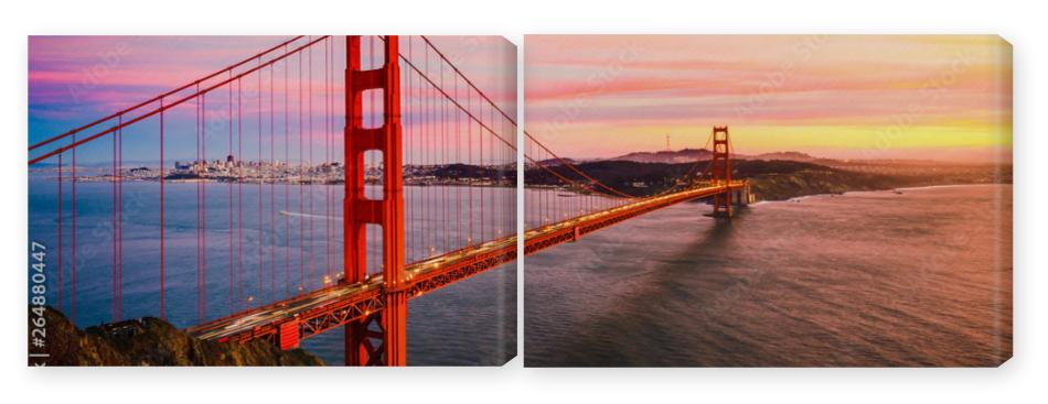 Obraz Dyptyk The Golden Gate Bridge at