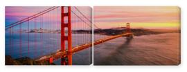 Obraz Dyptyk The Golden Gate Bridge at