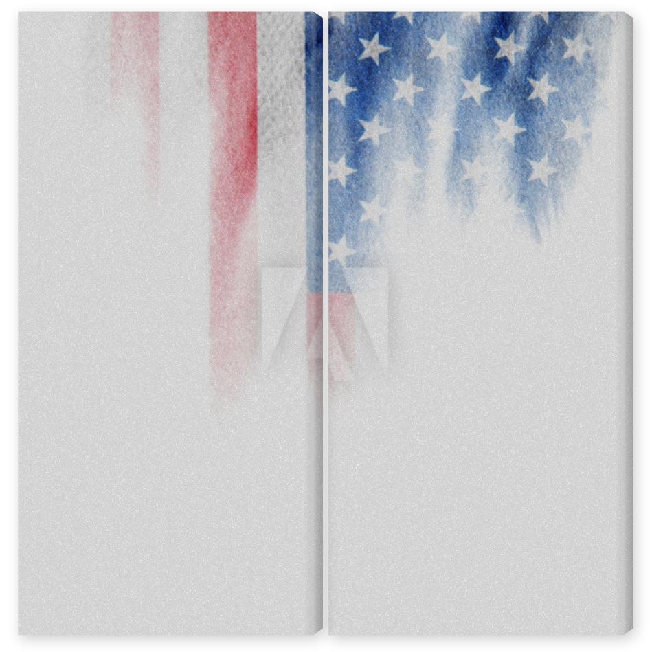 Obraz Dyptyk Flag of USA
