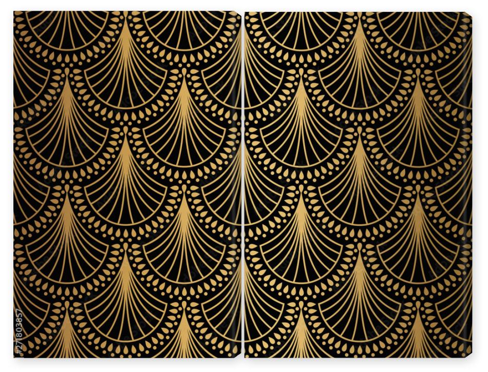 Obraz Dyptyk Art Deco Pattern. Seamless