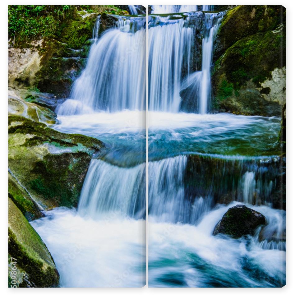 Obraz Dyptyk waterfall - rottach-egern -