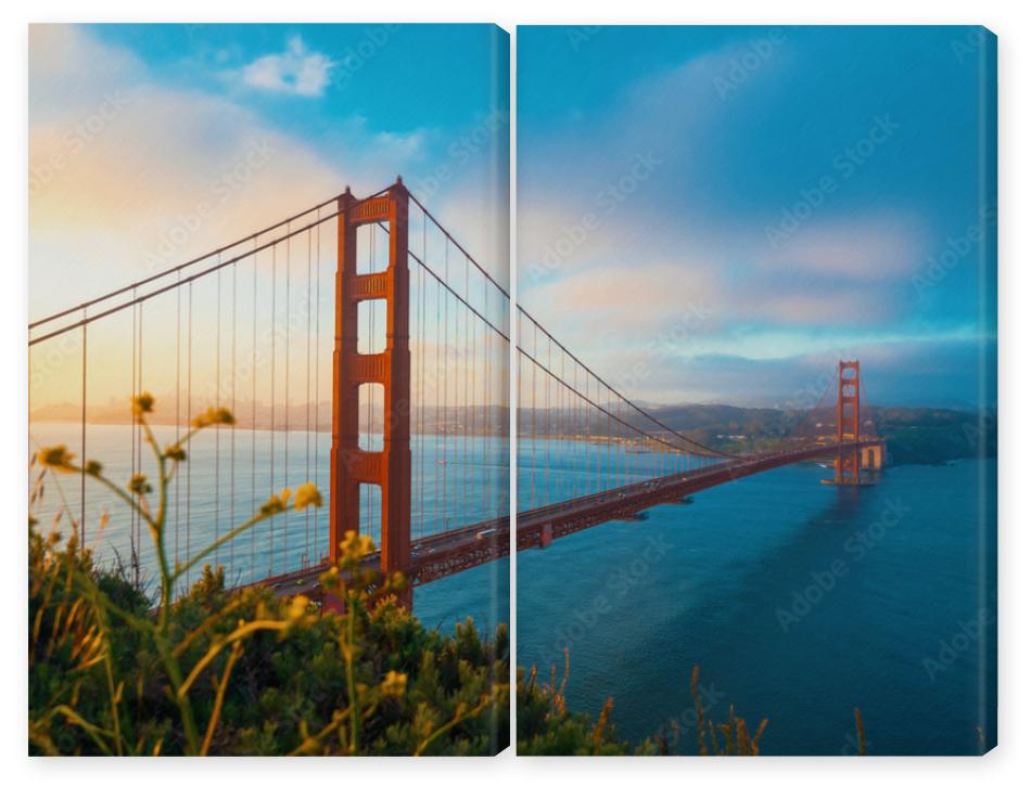 Obraz Dyptyk San Francisco's Golden Gate