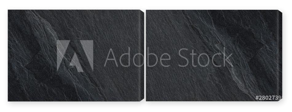 Obraz Dyptyk horizontal black stone texture