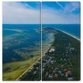 Obraz Dyptyk Aerial view of Hel Peninsula