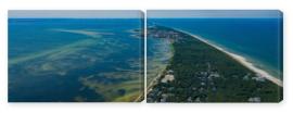 Obraz Dyptyk Aerial view of Hel Peninsula