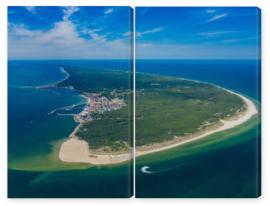 Obraz Dyptyk Aerial view of Hel Peninsula