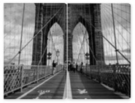 Obraz Dyptyk Brooklyn bridge in New York