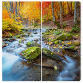 Obraz Dyptyk Colorful Autumn landscape - 