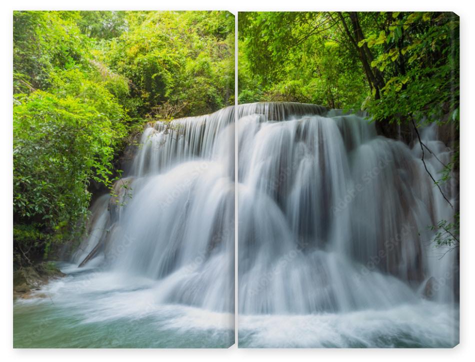 Obraz Dyptyk Wonderful  tiers of waterfall
