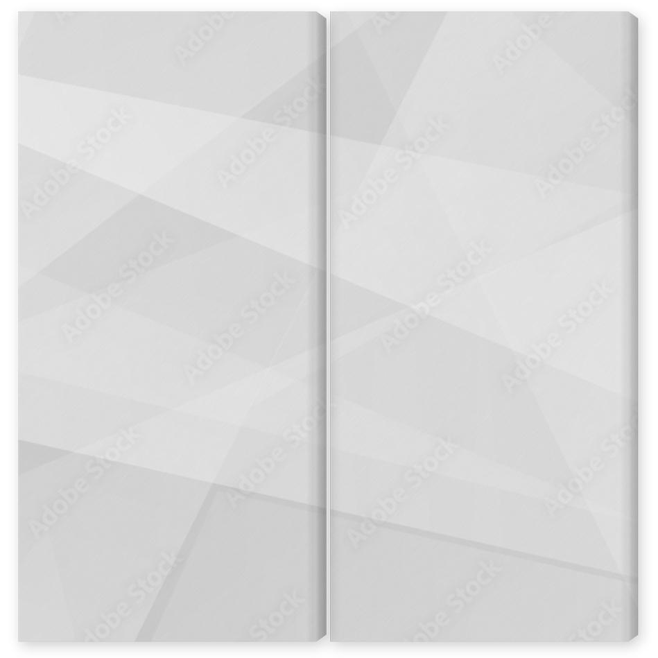 Obraz Dyptyk Abstract white and grey on