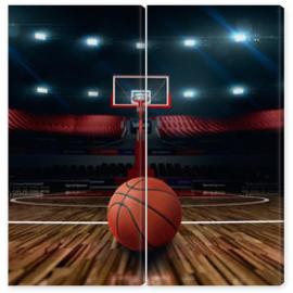 Obraz Dyptyk basketball photo background