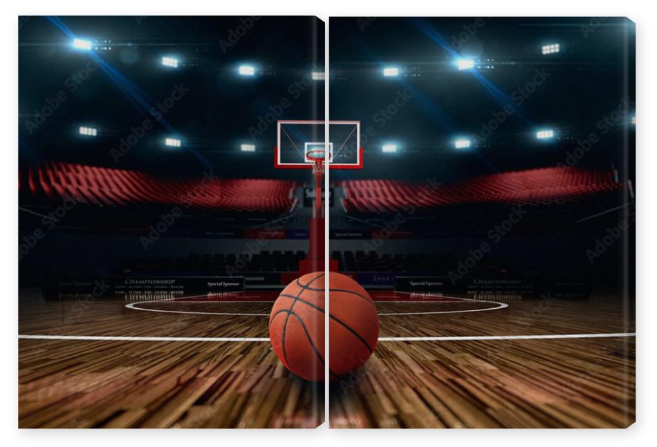 Obraz Dyptyk basketball photo background