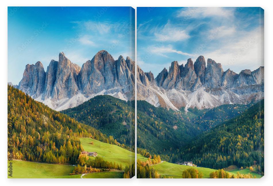 Obraz Dyptyk Beautiful landscape of Italian
