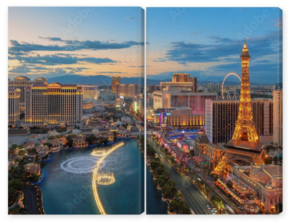 Obraz Dyptyk Panoramic view of Las Vegas