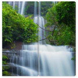 Obraz Dyptyk waterfall in forest