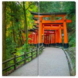 Obraz Dyptyk Japan. Kyoto. The orange gates