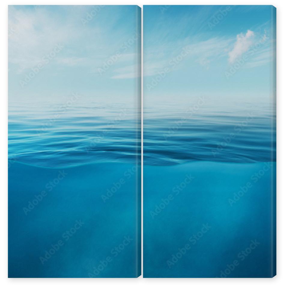 Obraz Dyptyk Blue sea or ocean water