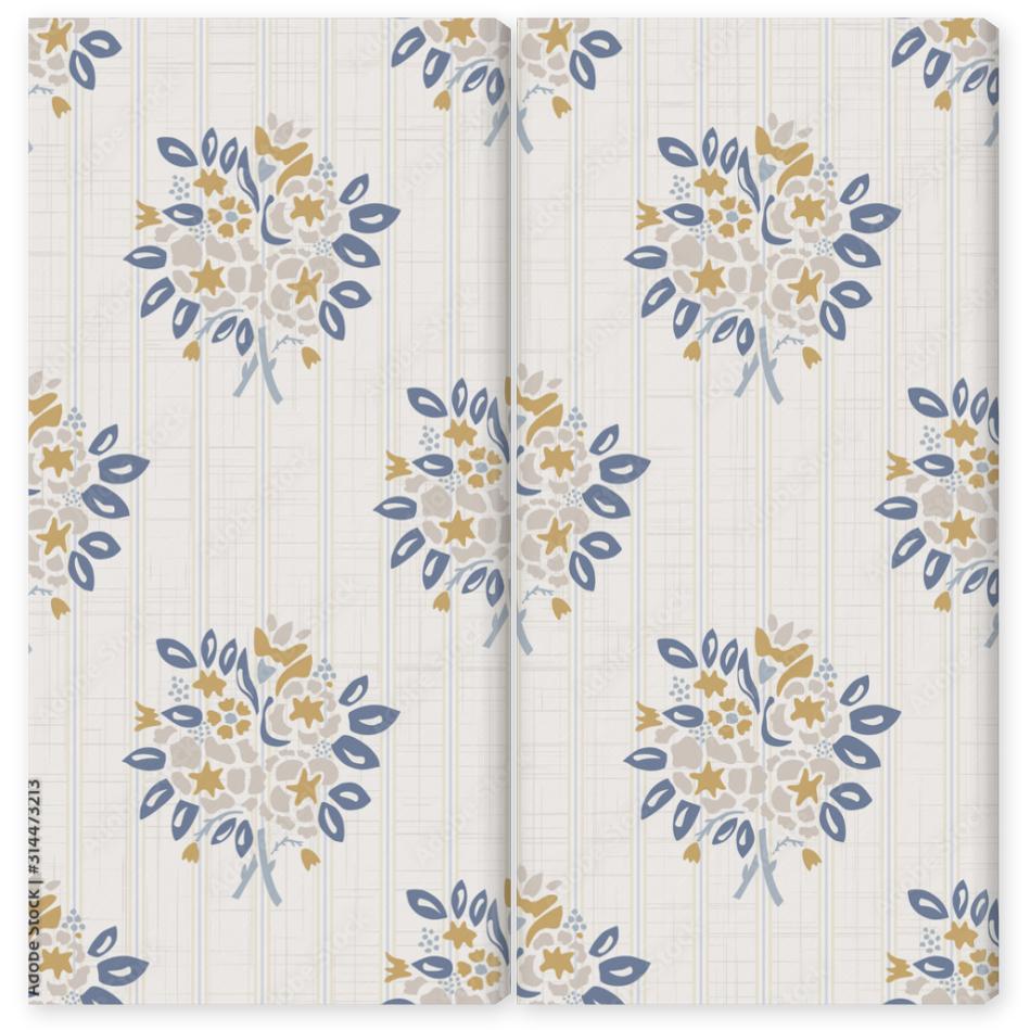 Obraz Dyptyk French shabby chic damask