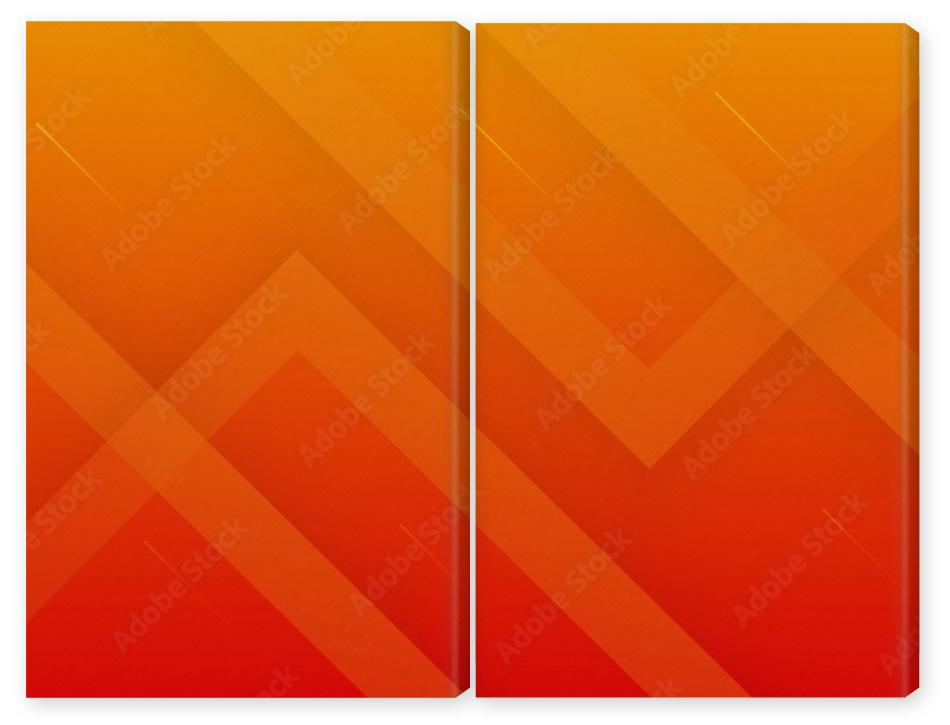 Obraz Dyptyk Abstract minimal orange