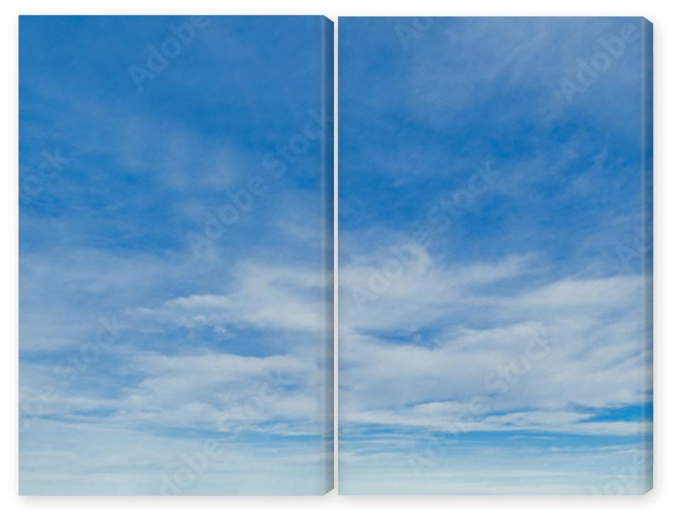 Obraz Dyptyk Blue sky background with